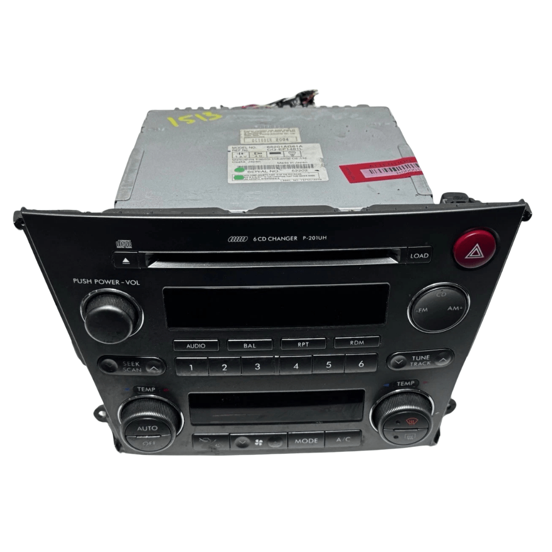 05 06 SUBARU Legacy outback Radio 6 Disc Changer CD Player P-203UH P-201UH