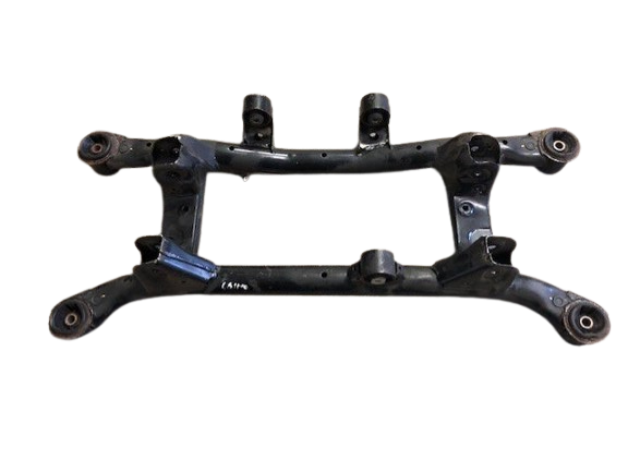Black metal frame or bracket on a white background