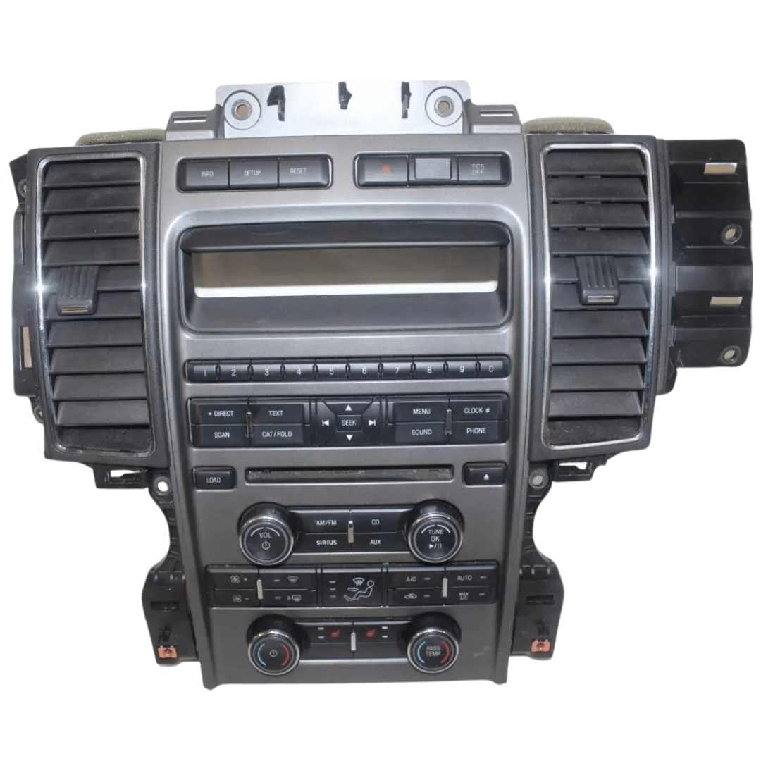 2010-2012 Ford Taurus Radio Face Climate Control Panel AG1T-18A802-CB