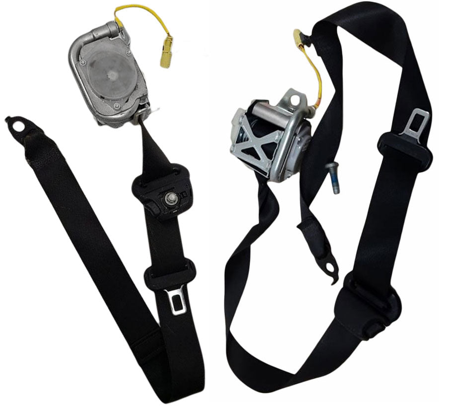 2011-2017 Jeep Wrangler 4 Dr Front Seat Belt Retractor Assembly Black Oem Set Pair