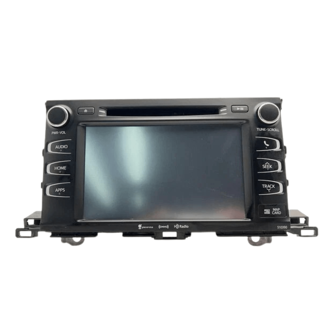 2017-2019 Toyota Highlander Audio Equipment Radio Display And Receiver