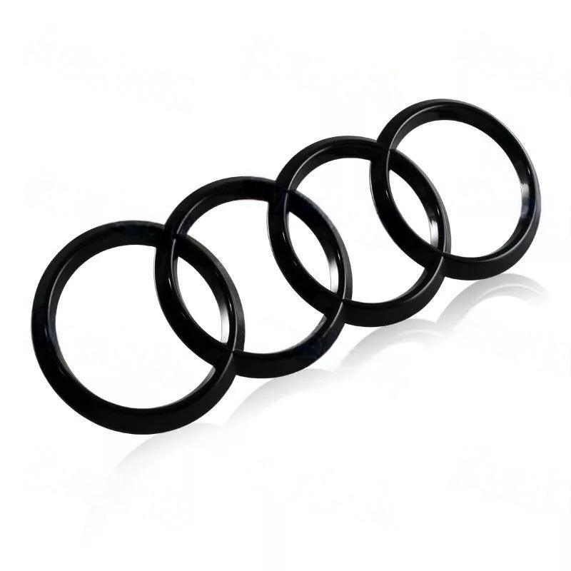 GlossyBlackRearTrunkEmblemforAudi_ABSBadgeRingsforA1A3A4S4A5S5A6S6 - Elite Auto Spare