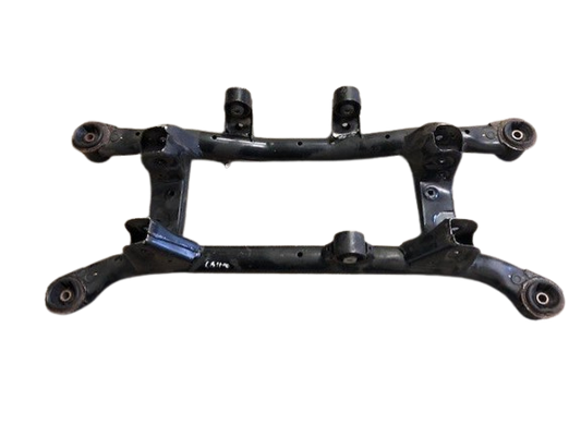 Black metal frame or bracket on a white background