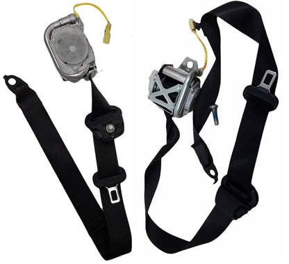 2011-2017 Jeep Wrangler 4 Dr Front Seat Belt Retractor Assembly Black Oem Set Pair