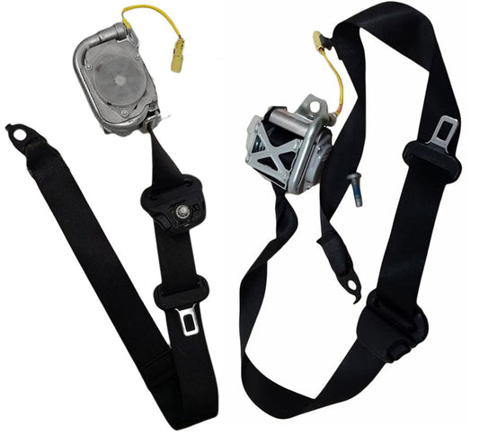 2011-2017 Jeep Wrangler 4 Dr Front Seat Belt Retractor Assembly Black Oem Set Pair
