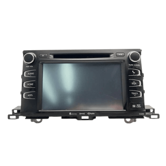 2017-2019 Toyota Highlander Audio Equipment Radio Display And Receiver