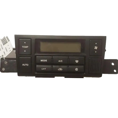 Car air conditioning control panel on a white background