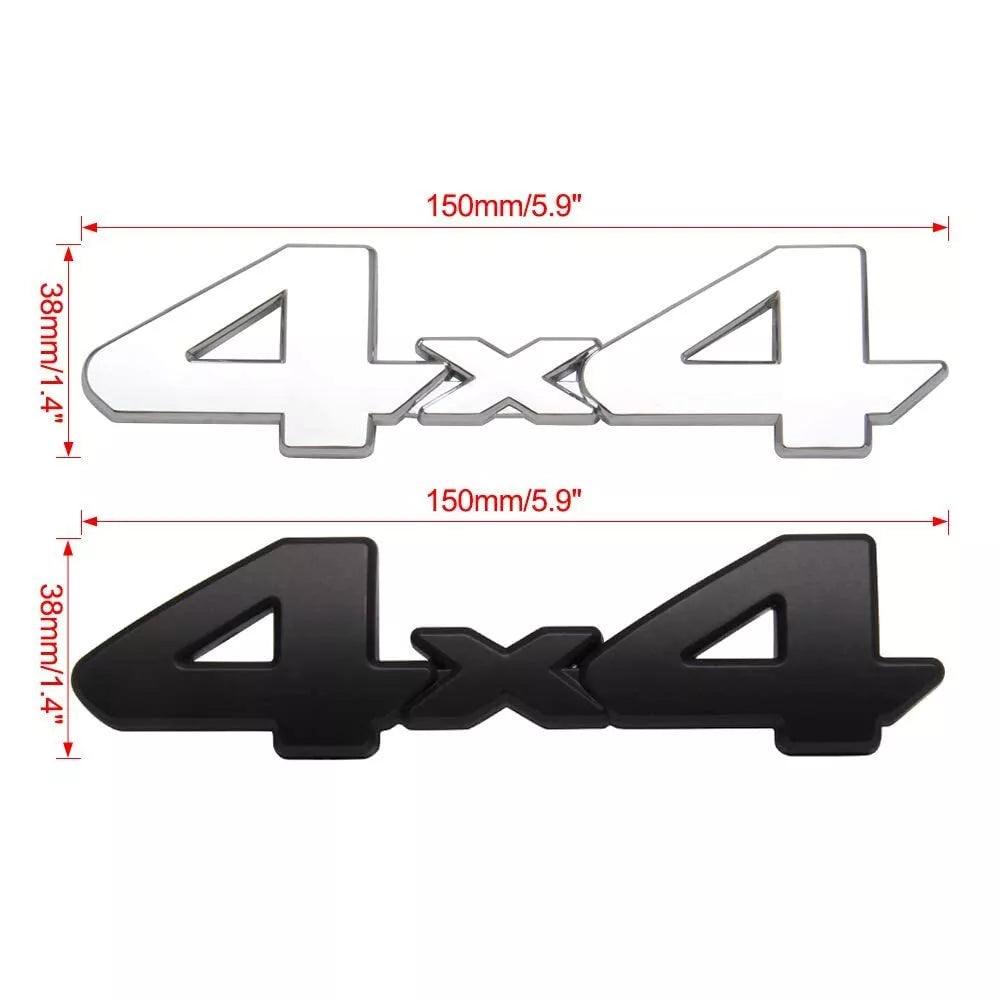 Black4X4LogoTrunk_FenderEmblemStickerforToyotaTacoma_Tundra_Van_3 - Elite Auto Spare