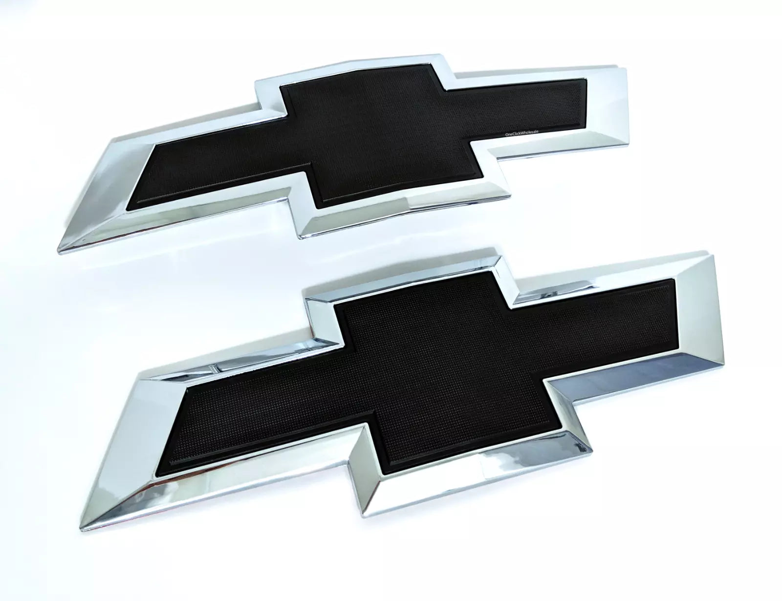 BlackFront_RearTailgateBowtieEmblemSetforChevySilverado15002500HD3500HD - Elite Auto Spare