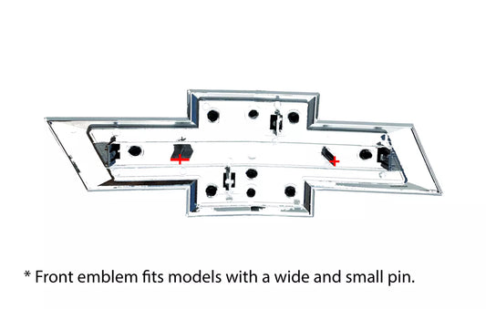 BlackFront_RearTailgateBowtieEmblemSetforChevySilverado15002500HD3500HD_3 - Elite Auto Spare