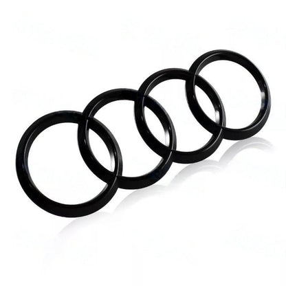 GlossyBlackRearTrunkEmblemforAudi_ABSBadgeRingsforA1A3A4S4A5S5A6S6 - Elite Auto Spare