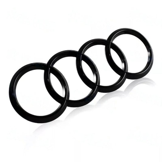 GlossyBlackRearTrunkEmblemforAudi_ABSBadgeRingsforA1A3A4S4A5S5A6S6 - Elite Auto Spare