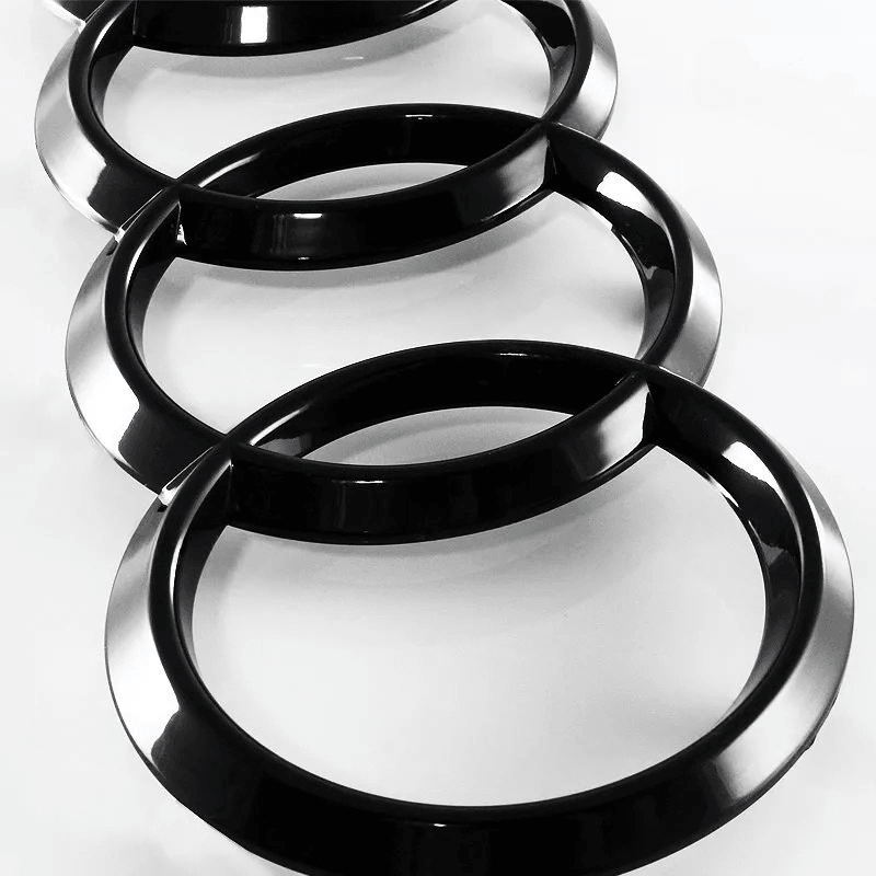 GlossyBlackRearTrunkEmblemforAudi_ABSBadgeRingsforA1A3A4S4A5S5A6S6_3 - Elite Auto Spare