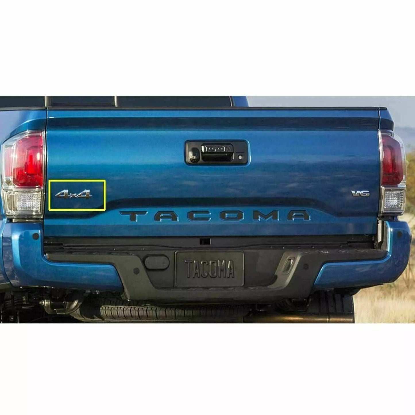 Chrome 4x4 Emblem Badge for Toyota Tacoma & Tundra – Rear Tailgate Logo Symbol - Elite Auto Spare