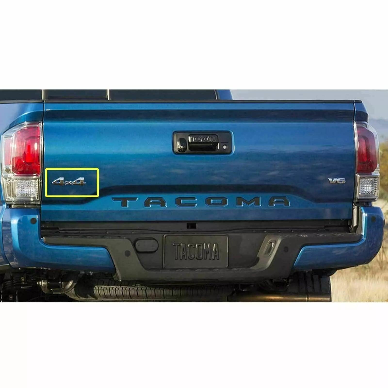 Chrome 4x4 Emblem Badge for Toyota Tacoma & Tundra – Rear Tailgate Logo Symbol - Elite Auto Spare