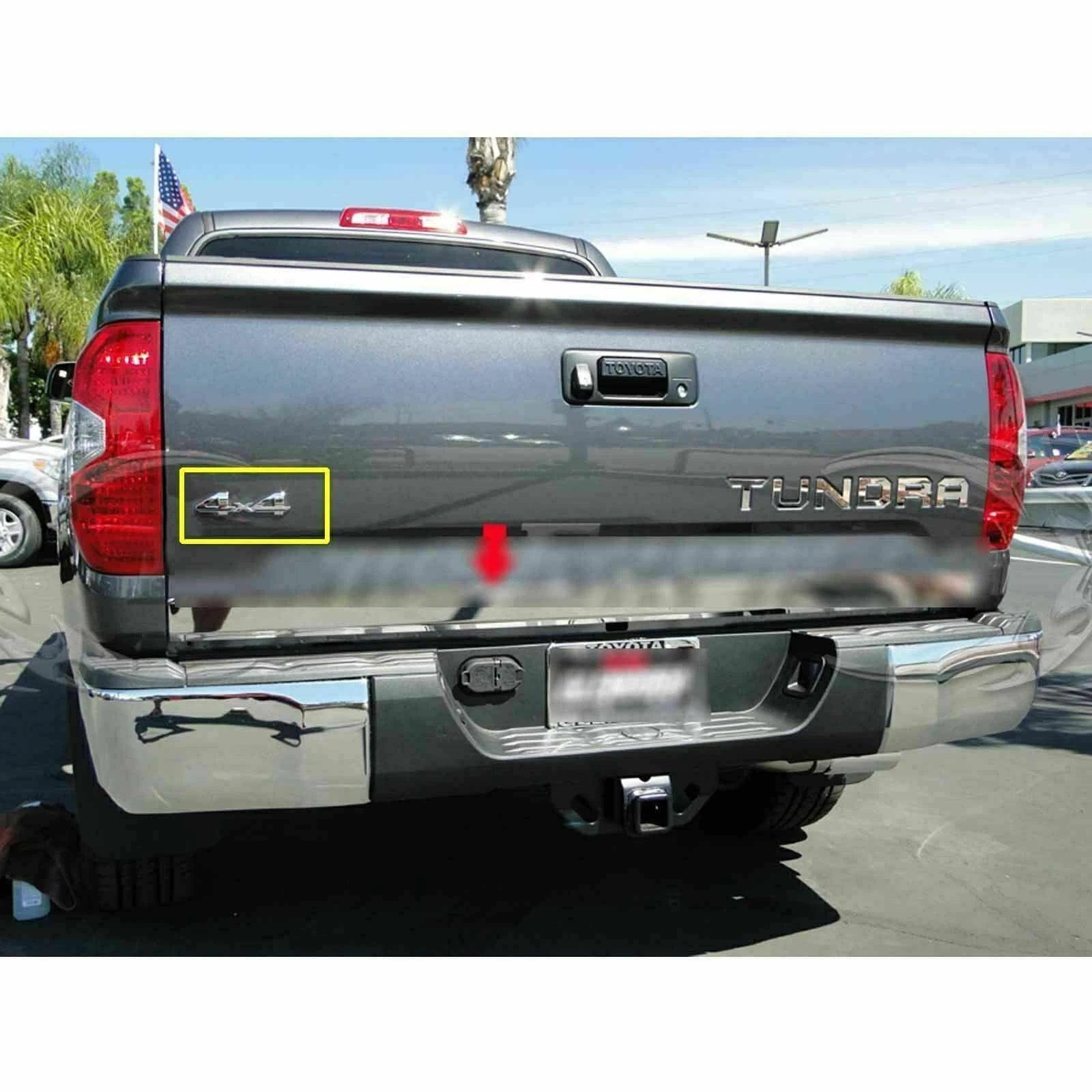 Chrome 4x4 Emblem Badge for Toyota Tacoma & Tundra – Rear Tailgate Logo Symbol - Elite Auto Spare