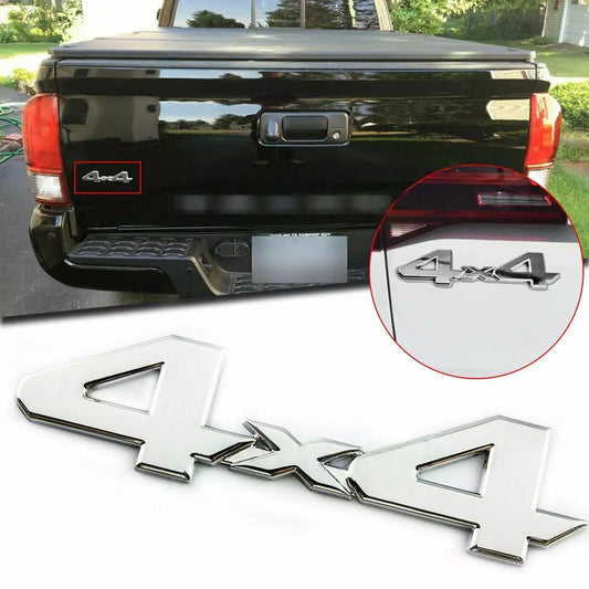Chrome 4x4 Emblem Badge for Toyota Tacoma & Tundra – Rear Tailgate Logo Symbol - Elite Auto Spare